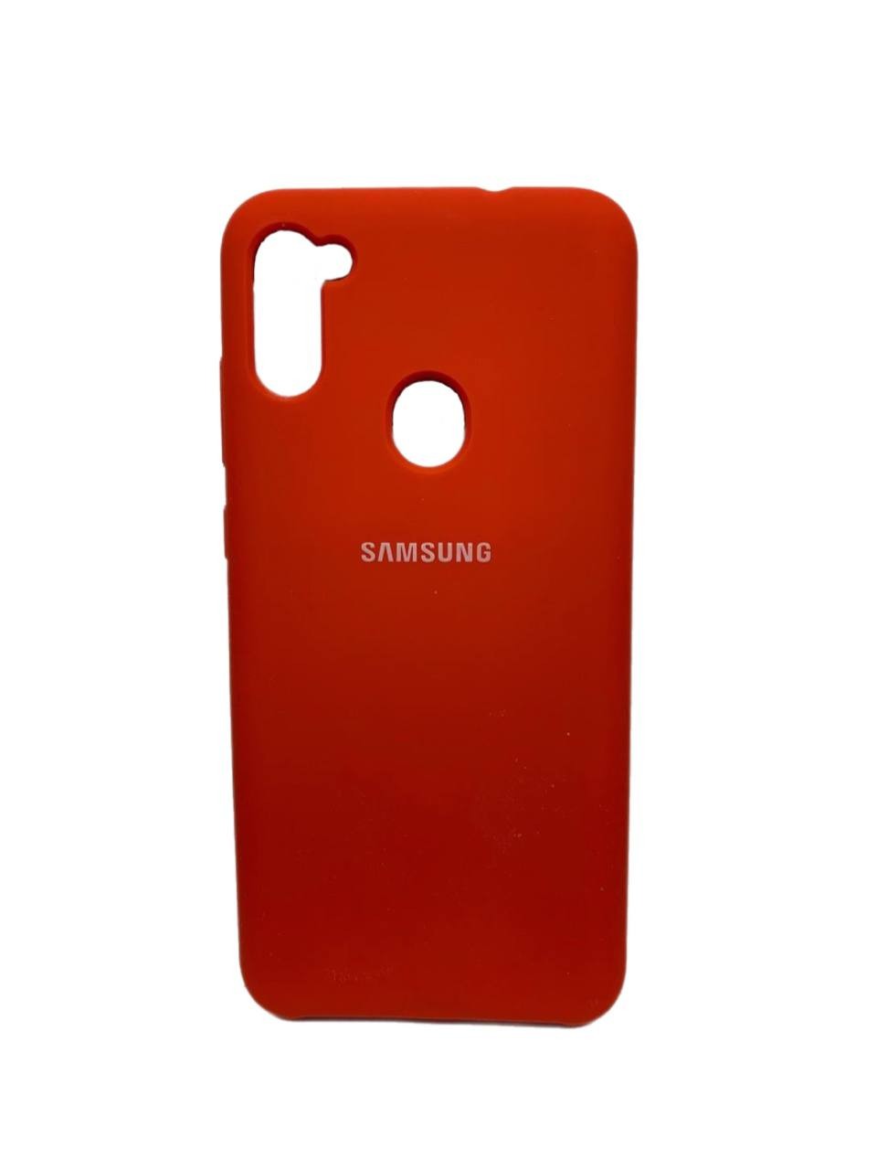 Silicone Case AAA для Samsung A11/M11 Red-0