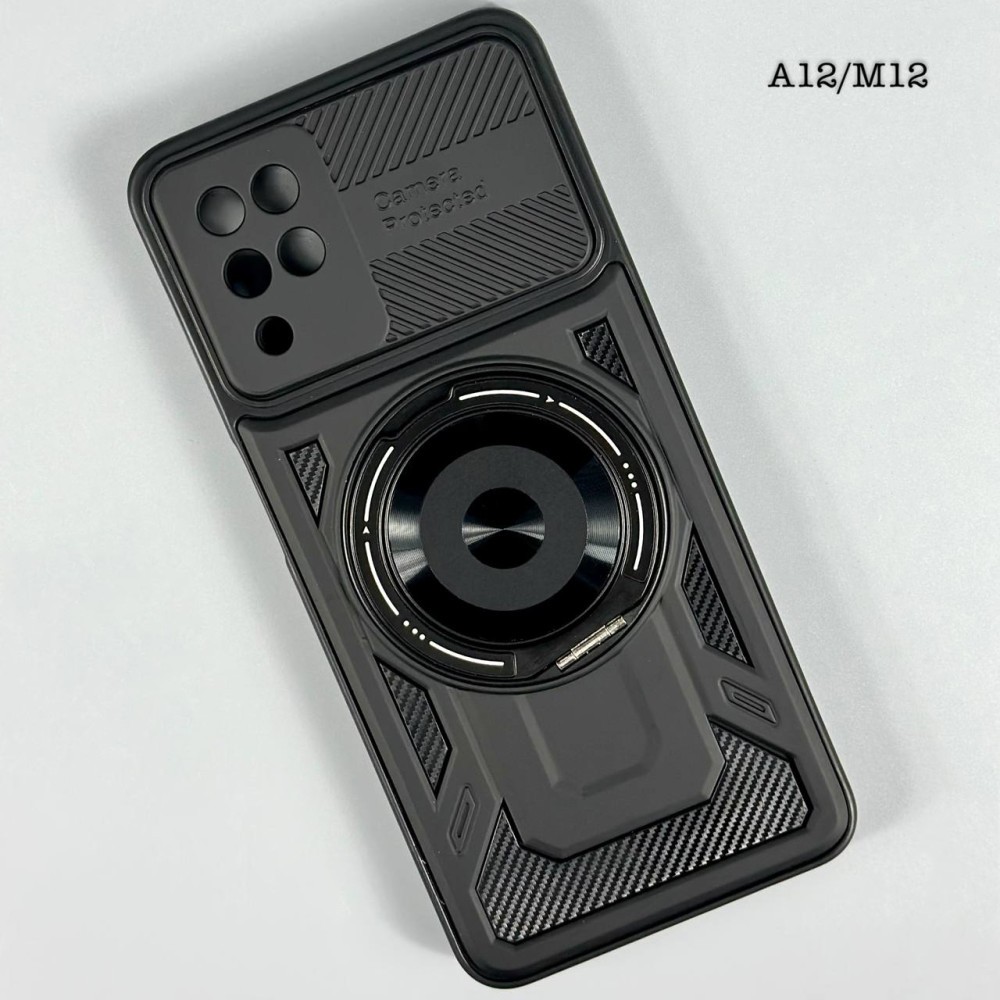 Чохол Armor Rotating Magnetic для Samsung A12 / M12 чорний-0