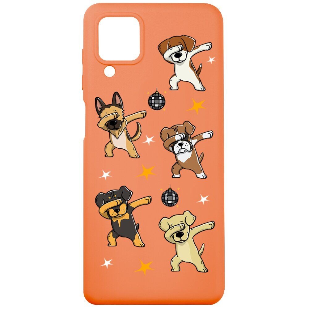 Накладка MiaMi Cartoon для Samsung A12 Orange Dogs-0