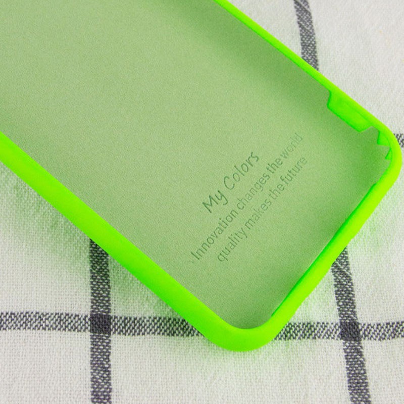Silicone Cover My Color Full Protective (A) для Samsung A12 (Neon Green)-2