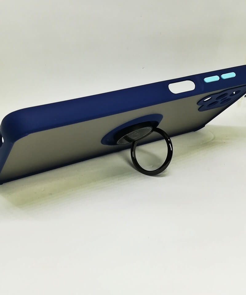 Накладка Totu Gingle Ring для Samsung A12 темно-синя-1