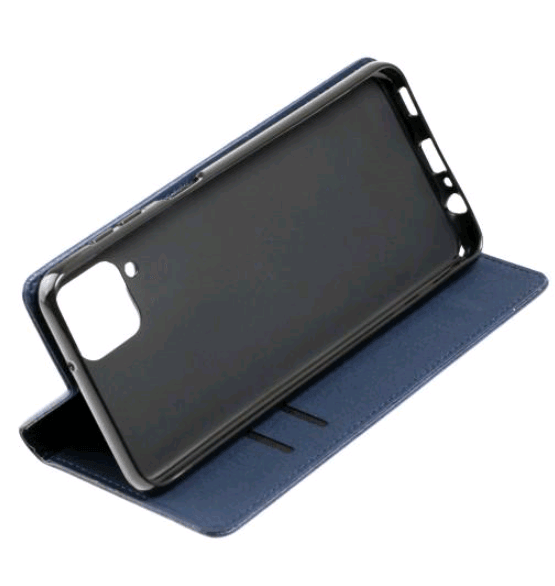 Книжка Black TPU Magnet для Samsung A22 / M22 / M32  синя-1