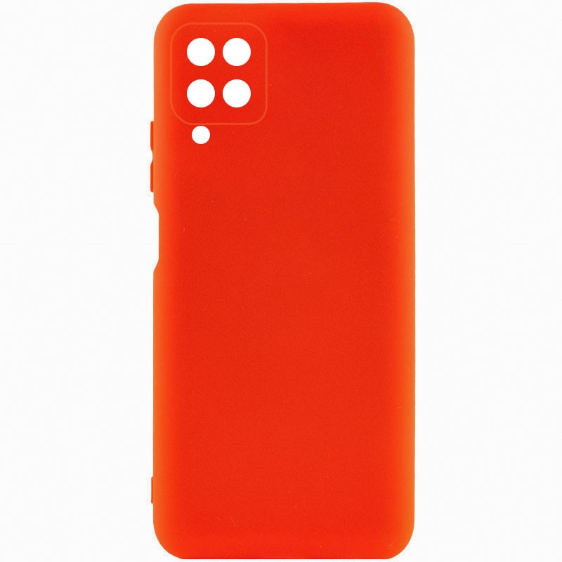 Silicone Cover Full Camera without Logo (A) для Samsung A12/M12 (Red)-0