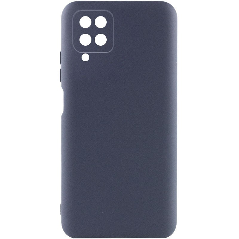 Silicone Cover Full Camera without Logo (A) для Samsung A12/M12 (Midnight blue)-0