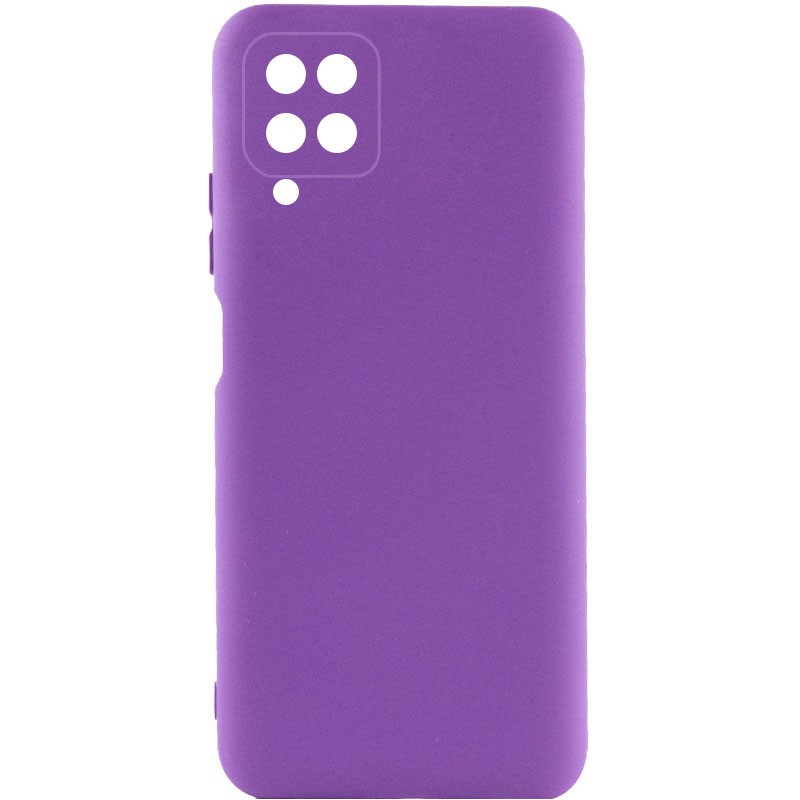 Silicone Cover Full Camera without Logo (A) для Samsung A12/M12 (Purple)-0