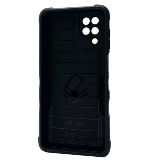 Накладка ANTIBROKEN для Samsung A12/M12 (Чорна)-1