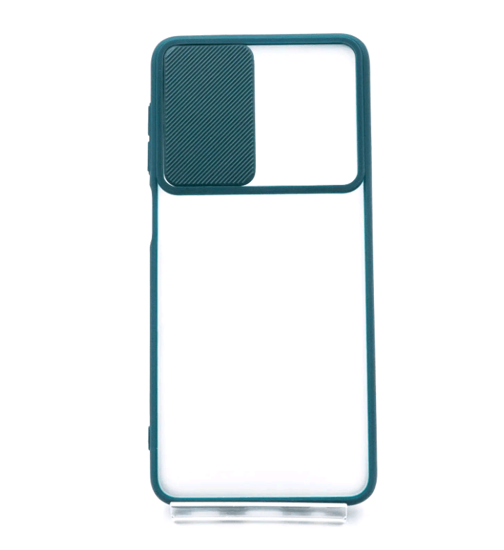 Накладка Camshield mate TPU для Samsung A23 зелена шторка-0