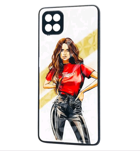 Накладка Ladies для Samsung A12 "Girl red"-0