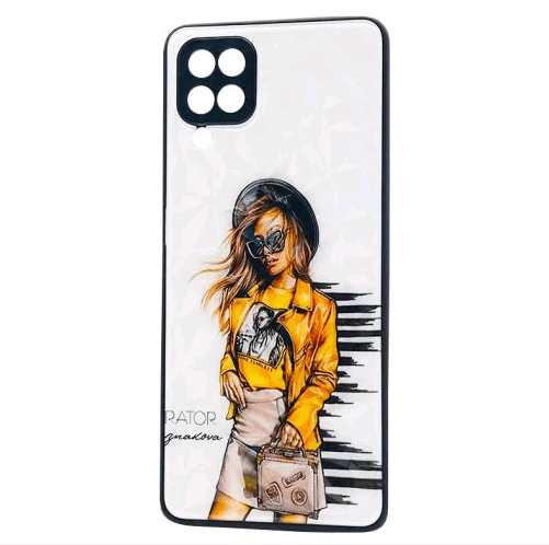 Накладка Ladies для Samsung A12 "Girl yellow"-0