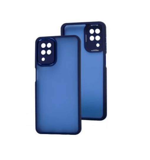 Накладка Luxury Metal Lens для SAMSUNG A12/M12 (Синій)-0