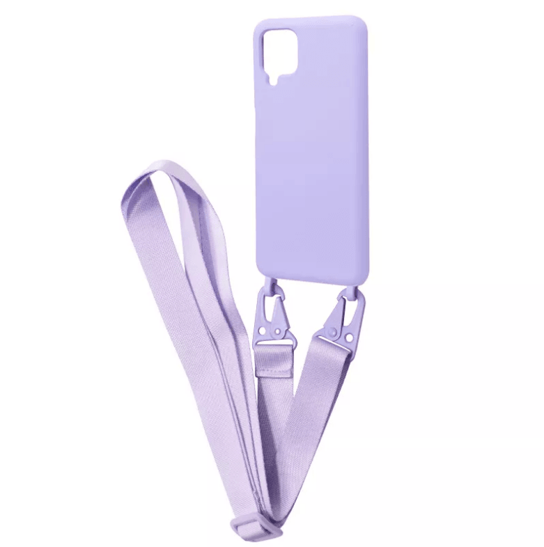 Накладка Strap для Samsung A12/M12  (Light purple)-0