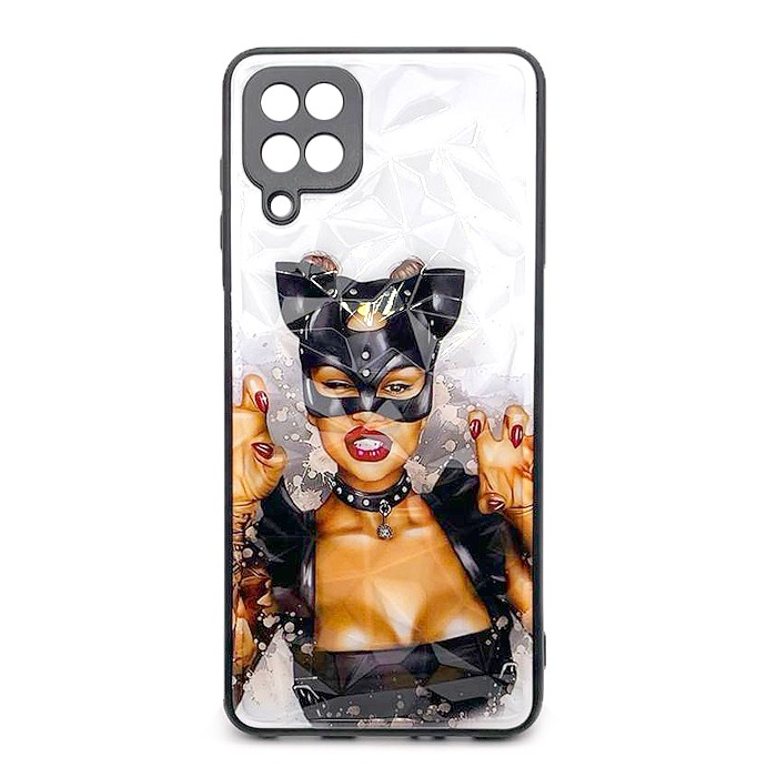 Накладка Ladies для Samsung A12/M12 Жінка-кішка-0