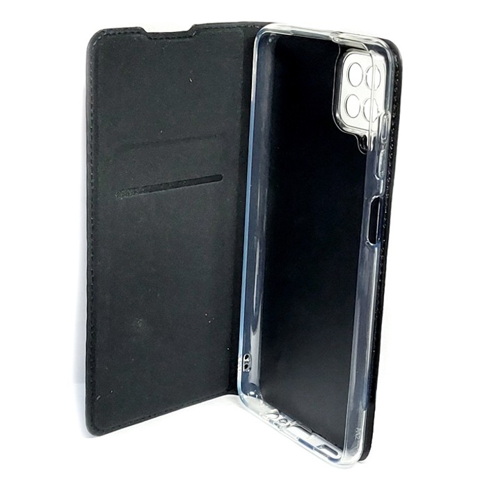 Книжка Tussor Silk для Samsung A12 Black-2