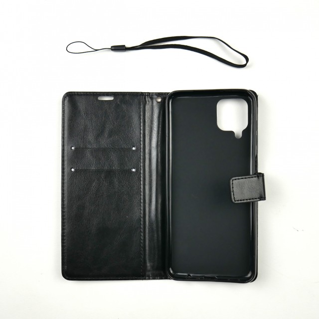 Книжка EcoCase для Samsung A12/M12 чорна-1
