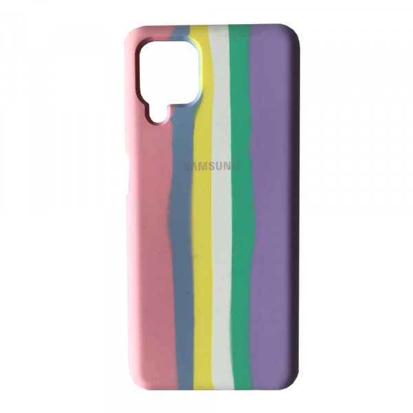 Rainbow Silicone Case для Samsung A12/M12 (Marshmellow)-0
