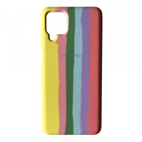 Rainbow Silicone Case для Samsung A12/M12 (Multicolor)-0