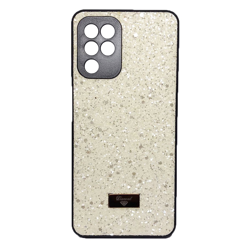 Накладка Bling Grainy Diamond Separate Camera для Samsung A12/M12 (Кремова)-0