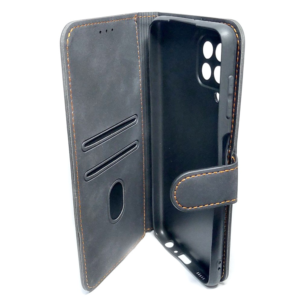 Книжка Cover Stylish Slot Matte для Samsung A22/M32 чорна-2