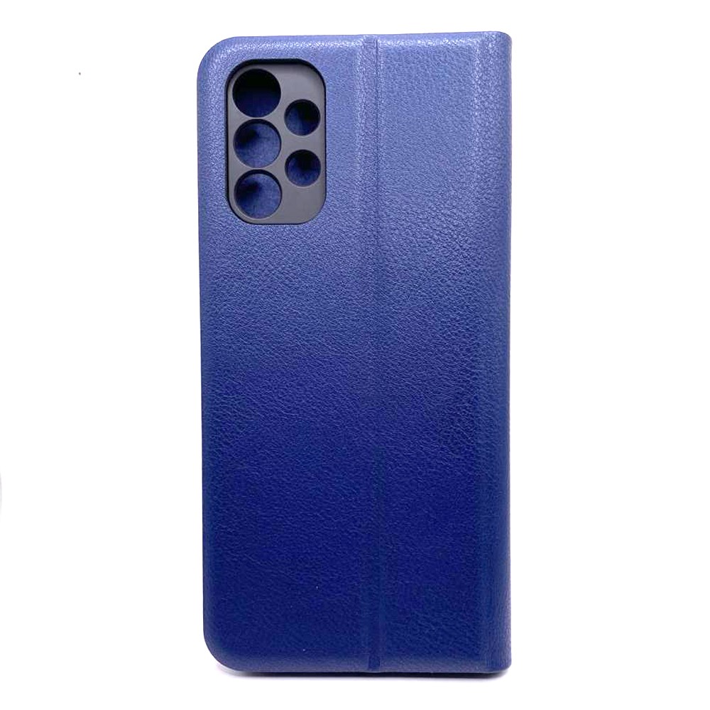 Книжка LEATHER для Samsung A13 4G темно-синя-1