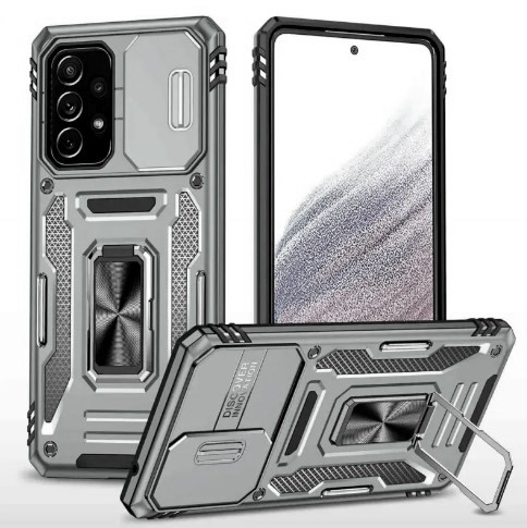 Накладка Camshield Army Ring для Samsung A13 4G/A32 5G Сірий-0