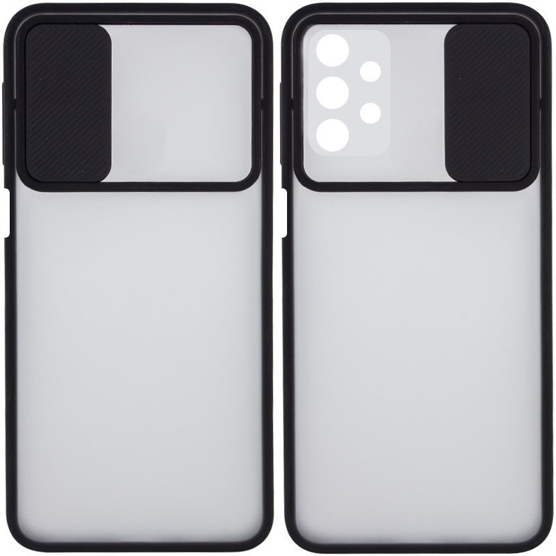Накладка Camshield mate TPU для Samsung A13 4G/A32 5G чорна шторка-0