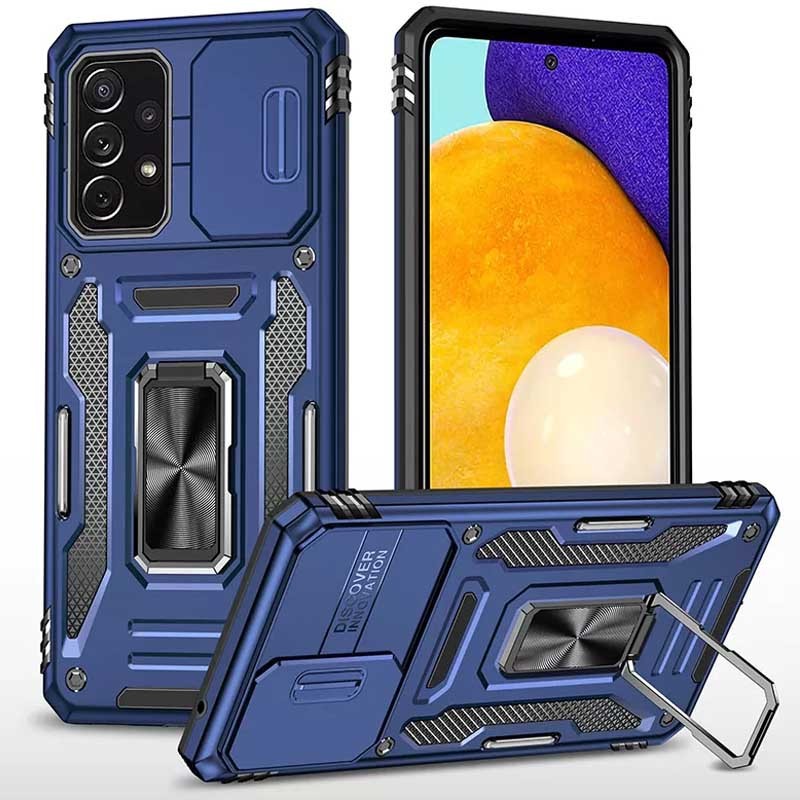 Накладка Camshield Army Ring для Samsung A13 4G/A32 5G Синій-0