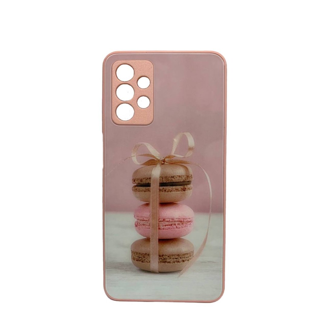 Накладка Marble Clouds для Samsung A13/A32 5G (Макарунс,скло)-0