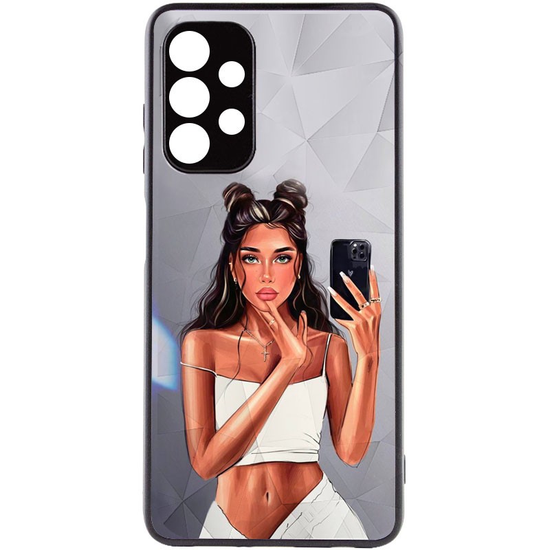 Накладка Ladies Camera для Samsung A32 4G Black in white-0