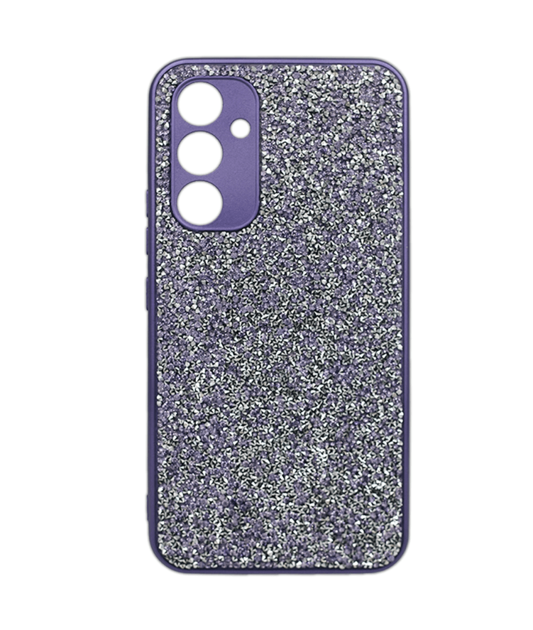 Накладка Grainy Diamonds для Samsung A14 фіолетова-0