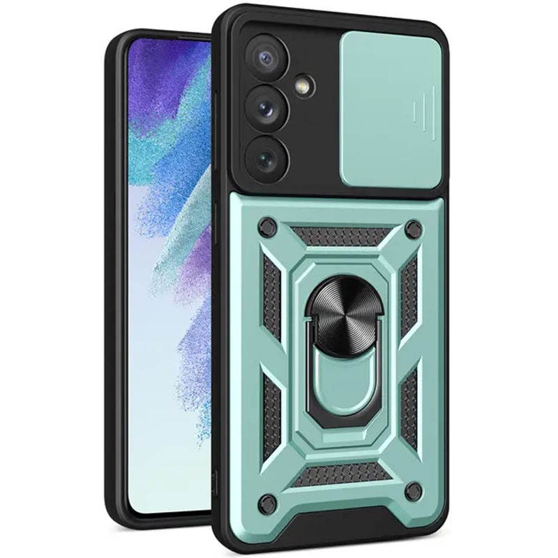 Накладка Camshield Serge Ring для Samsung A14 зелена-0