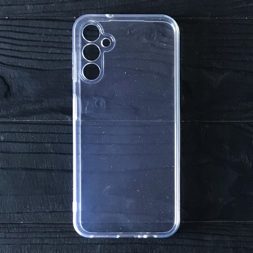 Накладка Molan Cano Glossy Jelly для Samsung A14 прозора з блискітками-0