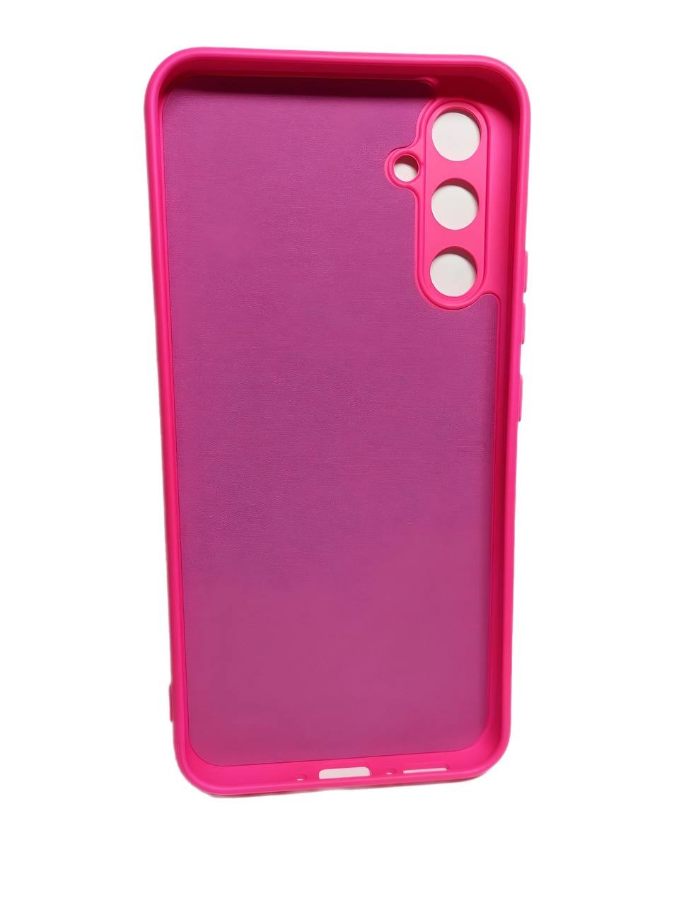 Silicone Cover Full Camera without Logo (A) для Samsung A15s (Barbie pink)-1