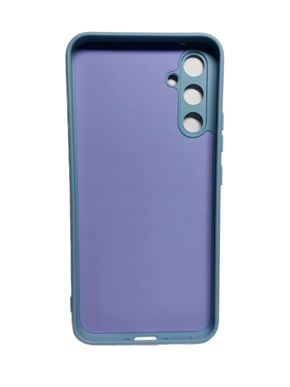 Silicone Cover Full Camera without Logo (A) для Samsung A14 (Lilac cream)-1