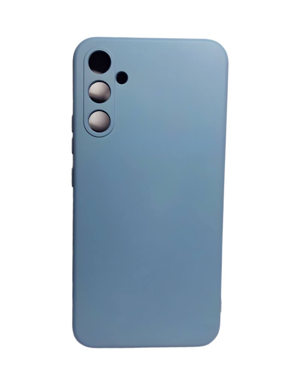 Silicone Cover Full Camera without Logo (A) для Samsung A14 (Lilac cream)-0