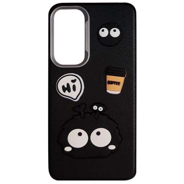 Чохол Leather Toys для Xiaomi Redmi Note 12 4G (Monster eyes / Black)-0