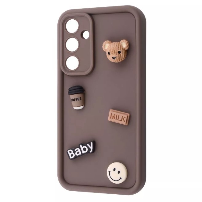 Чохол Pretty Toys для Samsung A15 4G/5G (Brown/ bear)-0