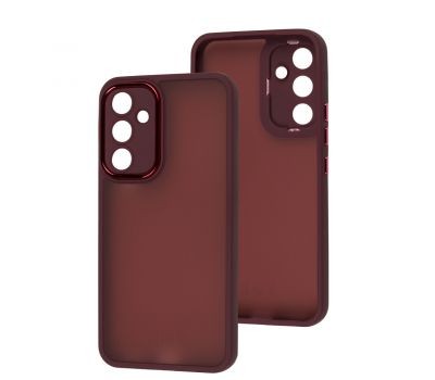 Накладка Luxury Metal Lens для SAMSUNG A15 4G/5G (Марсала)-0