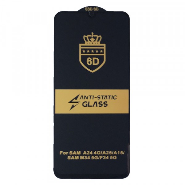 Захисне скло 6D OG Crown для Samsung A15 (A155)/A24/A25/A15/M34/M15-0