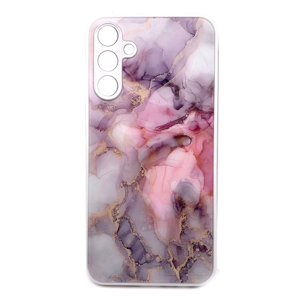 Накладка Marble Clouds для Samsung A15 (Білий вибух, скло)-0