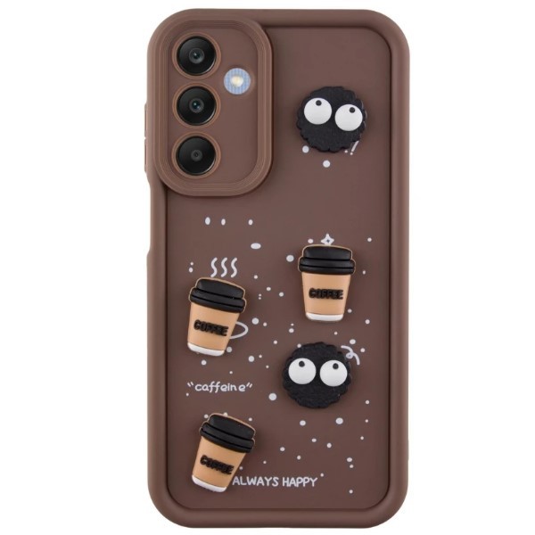 Чохол Pretty Toys для Samsung A16 4G/5G (Brown/Always Happy)-0