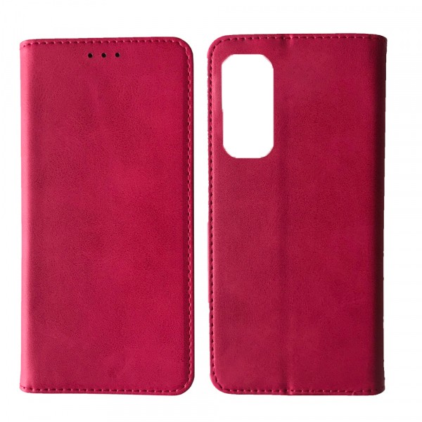 Книжка Black TPU Magnet для Samsung A16 рожева-0