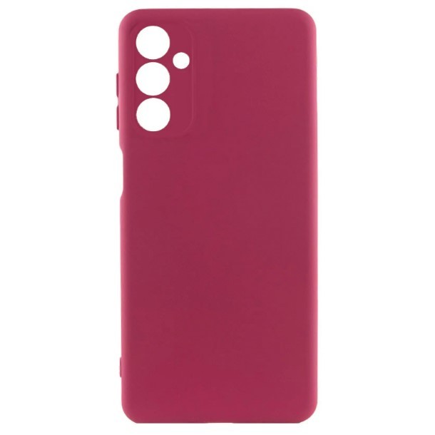 Чохол Silicone Cover Full Camera для Samsung A17 Бордовий-0