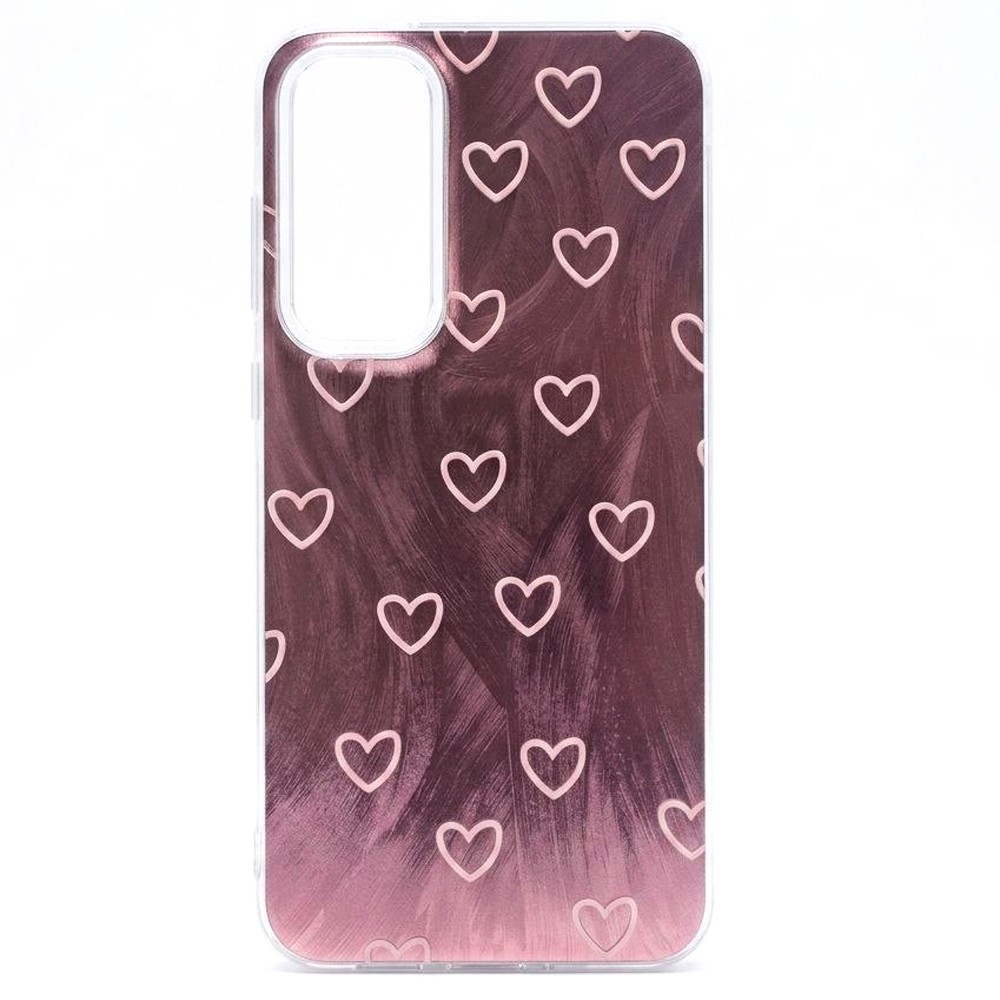Накладка Nacre Print для Samsung A55  Many hearts-0