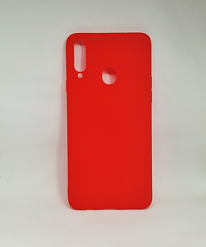 Накладка soft touch для SAMSUNG A20S Червона-0