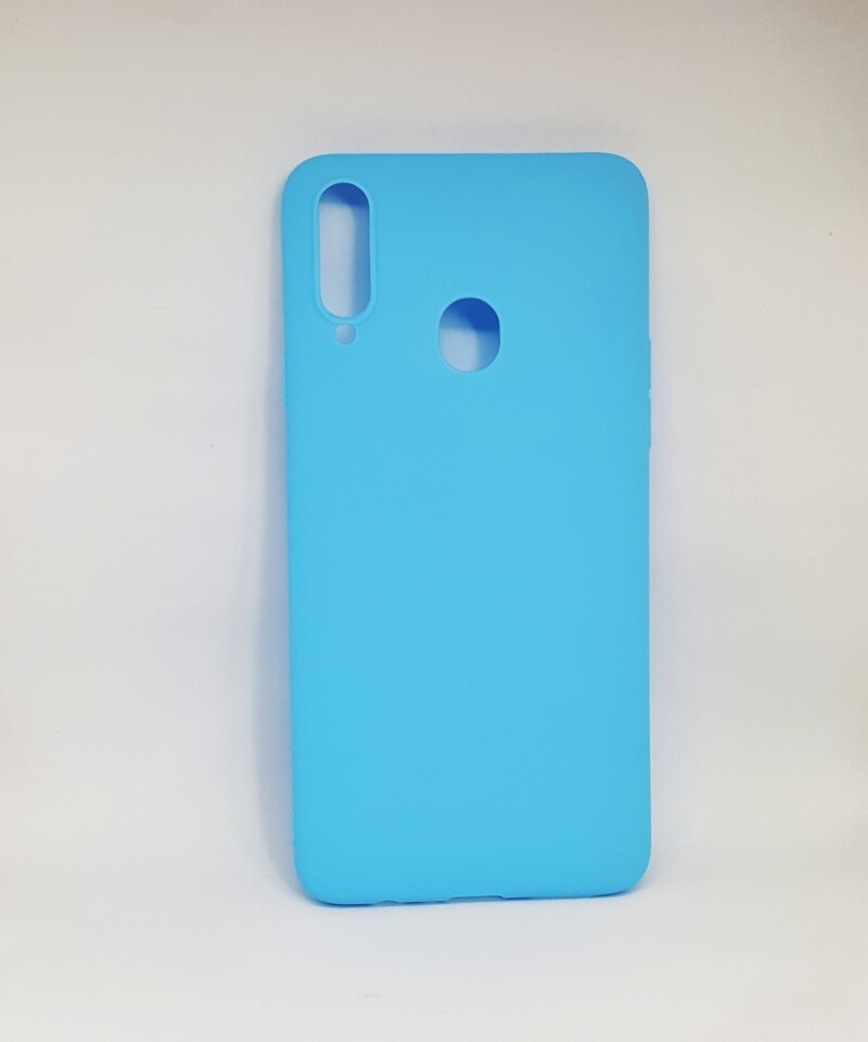 Накладка soft touch для SAMSUNG A20S Блакитна-0