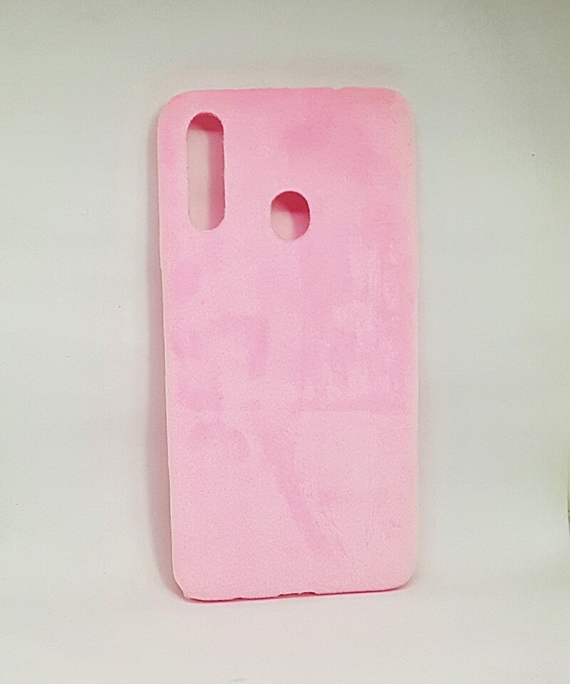 Чохол Fur для Samsung A20s рожевий-0