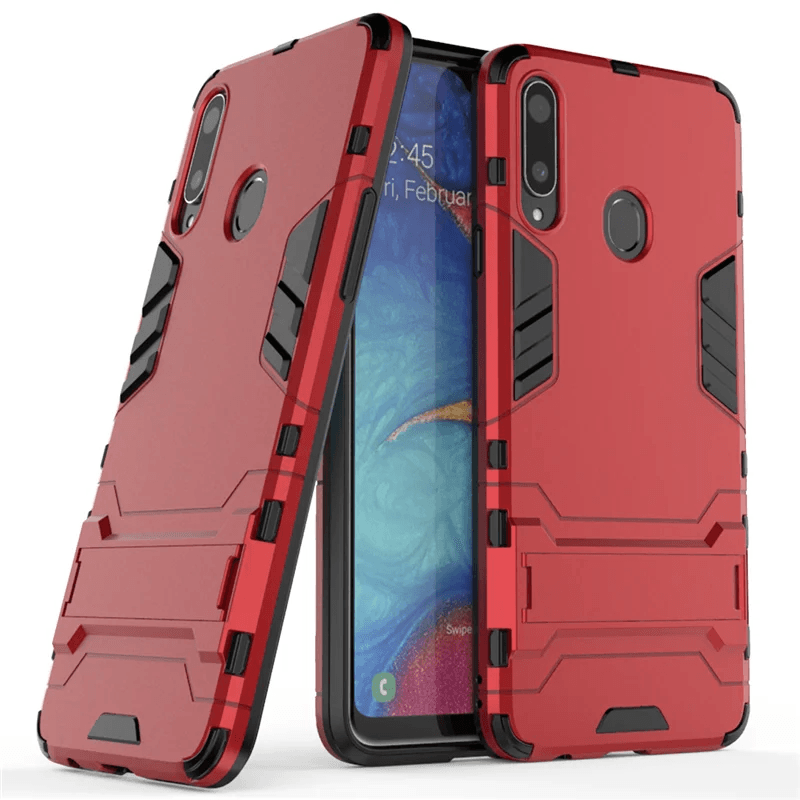 Накладка Hard Defence для Samsung A20s червона-0