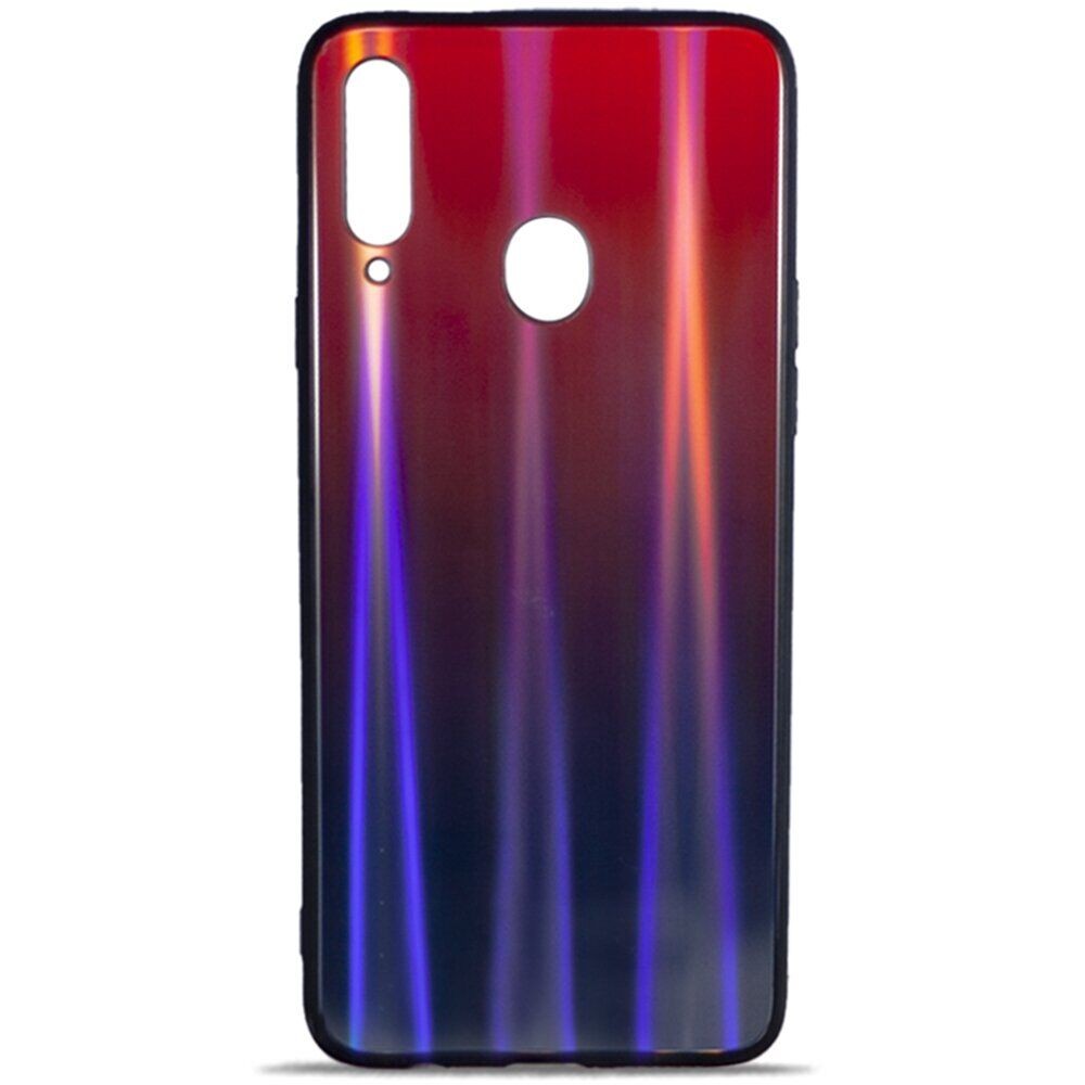 Накладка Shine Gradient для Samsung A20s (Ruby Red)-0