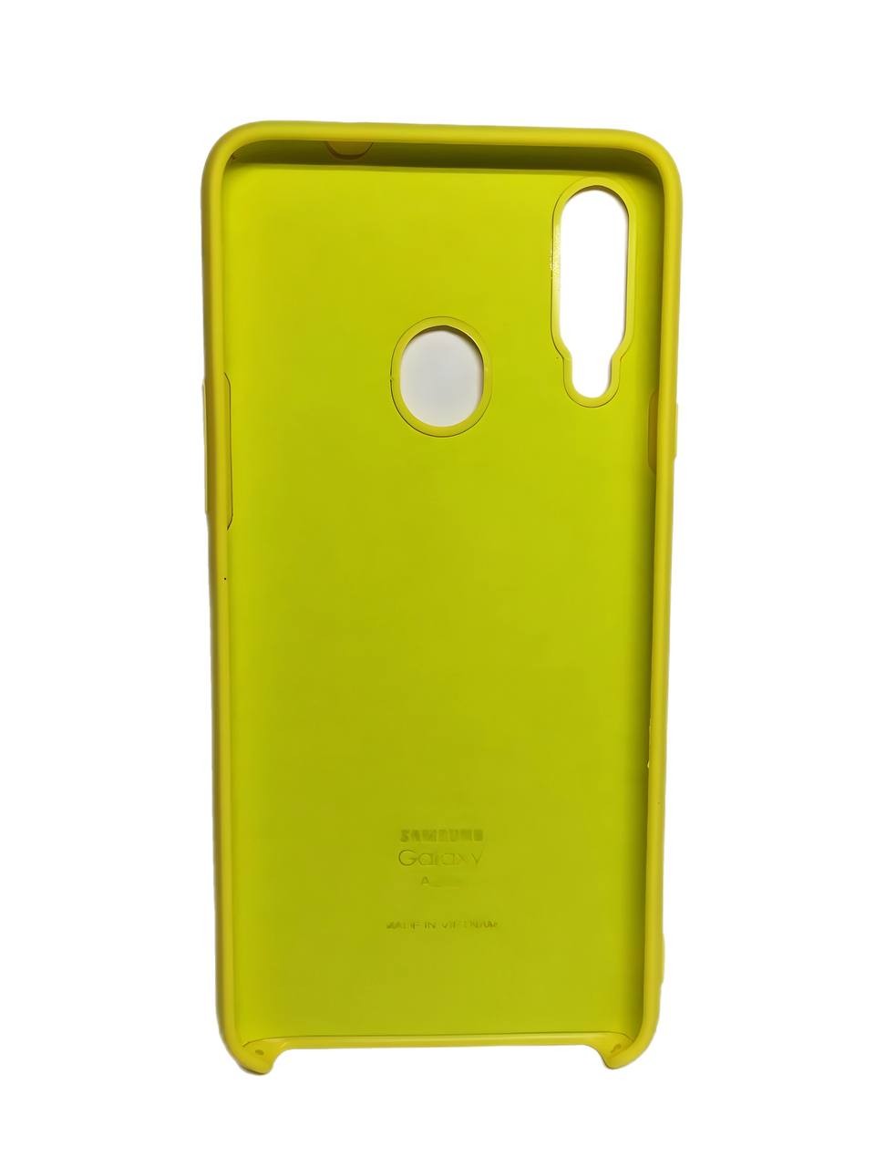 Silicone Case для Samsung A20s  (Yellow)-1