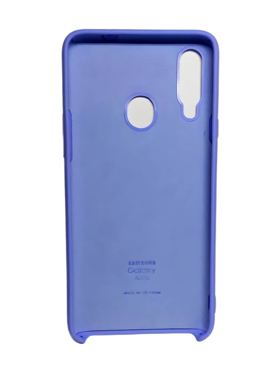 Silicone Case для Samsung A20s  (Light purple)-1